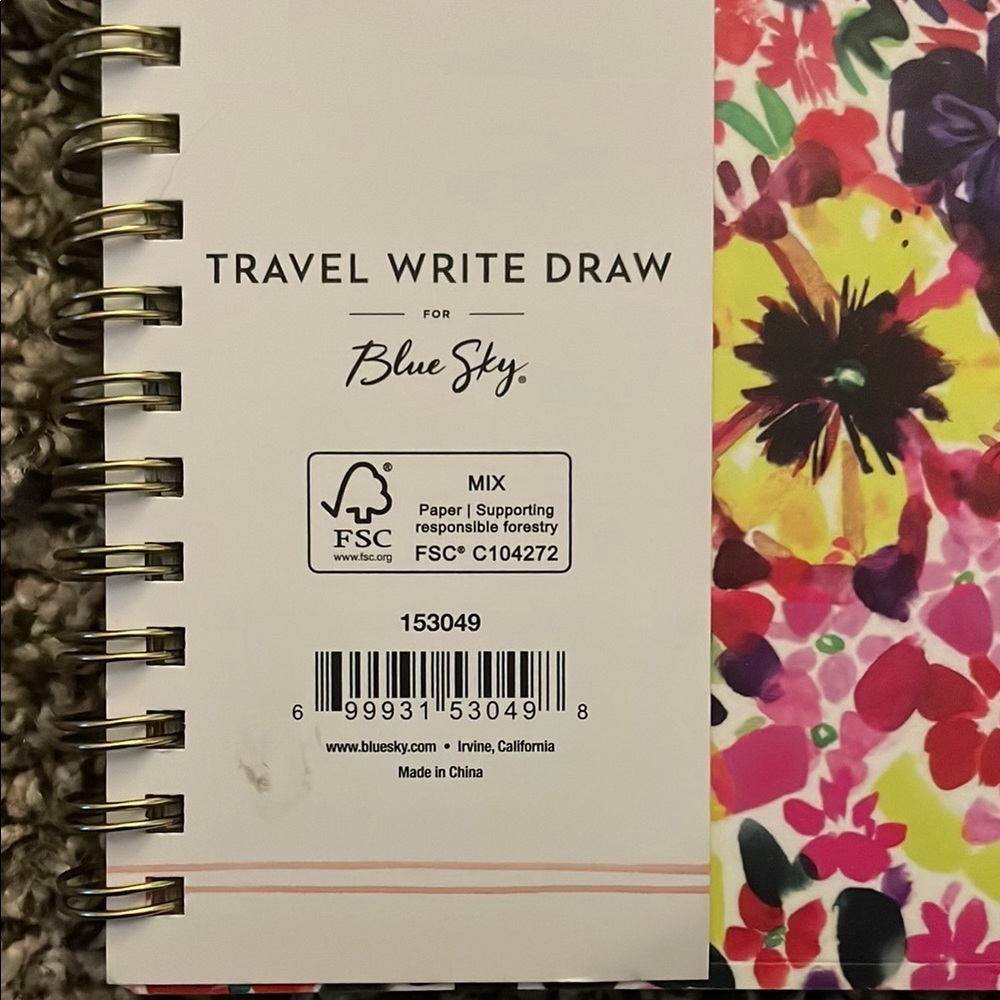 Blue Sky Floral Planner - Vibrant Colors - Picture 4 of 7